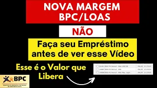 Nova Margem BPC. Qual Valor que libera?