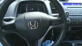 Замена значка Honda на руле Civic