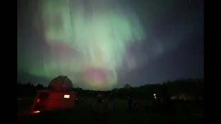 Aurora Timelapse Over Eagle Lake Observatory
