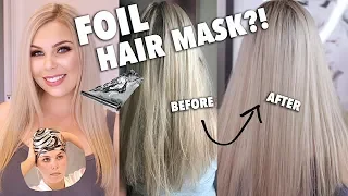 FOIL HAIR MASK ACTUALLY WORKS? MIRENESSE THERMAL MASK REVIEW!