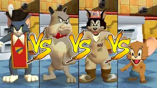 Tom and Jerry in War of the Whiskers Tom Vs Jerry Vs Spike Vs Butch (Master Difficulty)