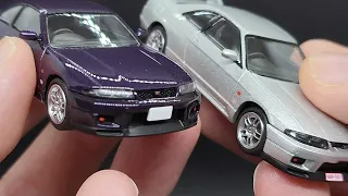 1/64 LV-N308a&b Tomytec Tomica Limited Vintage Neo Nissan Skyline GT-R (R33) Unboxing + Comparisons