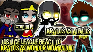 Justice league react to kratos as Wonder Woman dad | Gacha Club || Part 21