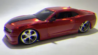 Camaro Custom Chrome Vinyl Wrap  | Model Car 1/18