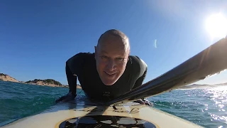 SUP Surf at One Mile Beach, Port Stephens NSW