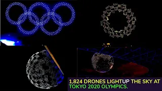 #Fact  "1,824 DRONES LIGHT UP THE SKY AT TOKYO 2020 OLYMPICS."