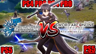 SAO Last Recollection PS5 vs PS4 vs Alicization Lycoris Comparison