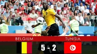 BELGIUM vs TUNISIA 5-2 - All Goals & Extended Highlights - 23rd June 2018