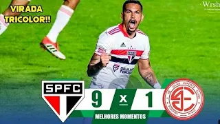 São Paulo 9 x 1 4 de julho - melhores momentos | copa do Brasil 08/06/2021