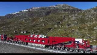 Statkraft - Trafotransport fra Fjæra over Haukelifjell og ned til Lio kraftverk