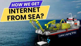 Underwater Internet Cable Laying Ship