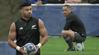 Emotional final training session before Rugby World Cup final for New Zealand