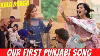 OUR First PUNJABI Song 😲 +WE Became PUNJABI ACTORS 🎸 (KALA DHAGA) || SHOOT DAY