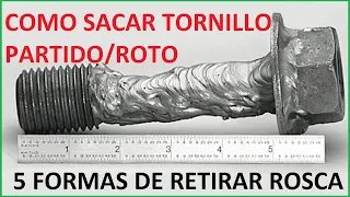 Como SACAR TORNILLOS ROTOS 5 MANERAS😎 SOLUCION!!!