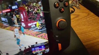 NBA 2k22 playing on the OneXPlayer Ryzen 5700 AMD