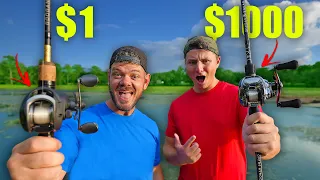 $1 vs $1000 Fishing Reel Challenge! (Daiwa Limitbreaker)