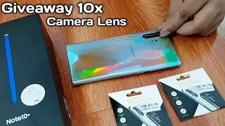 Samsung Note 10 plus Camera Lens Glass protector 10x Giveaway