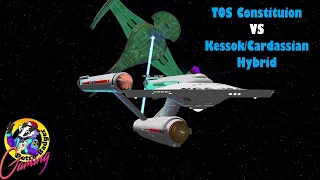 Constitution Class VS Cardassian Kessok Hybrid | An unusual encounter | Star Trek Ship Battles