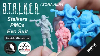 Stalkers, PMCs & ExoSuit - Patrick Miniatures, AlbinoRaven, Turnbase - Review