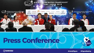 ISU World Figure Skating Championships 2019, Press Conference: Pairs Short Program