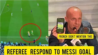 FIFA World Cup referee Marciniak respond to French media after Claiming Messi's Goal was Illegal