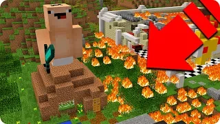 BEBÉ NOOB SE VUELVE GIGANTE Y DESTRUYE EL MUNDO DE MINECRAFT 😱