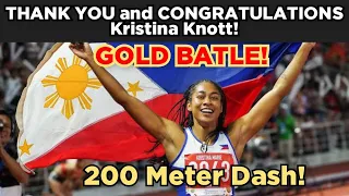 Philippines 2ND GOLD BATTLE , Kristina Knott, 200 meter Dash Tokyo Olympics 2020