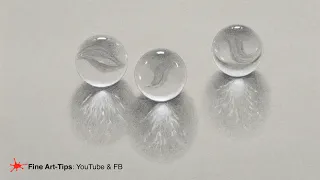 HOW TO DRAW GLASS MARBLES - Super Easy