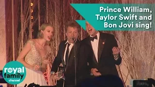 Prince William, Taylor Swift and Bon Jovi sing Livin' On a Prayer - FULL VERSION