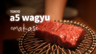 Premium wagyu yakiniku omakase in Tokyo (every piece)