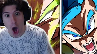 NEW 9th Anniversary LR Gogeta Blue & LR Broly REACTION (Dokkan Battle)