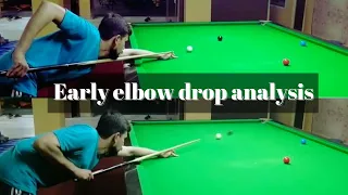 Early elbow drop analysis (incorrect way to drop it)