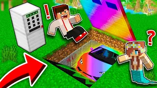 SEKRETNY PODZIEMNY GARAŻ Z AUTAMI WARTYMI 9.999.999$ W MINECRAFT?! GPLAY & LUMI