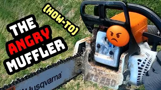 Muffler Mod on Stihl MS 250 C-BE (HOW-TO VIDEO)