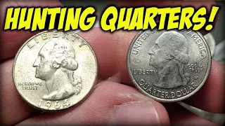 $2,500 QUARTER HUNT! COIN ROLL HUNTING QUARTERS!!!