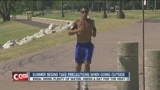 EMSA warns of heat dangers on official start of summer