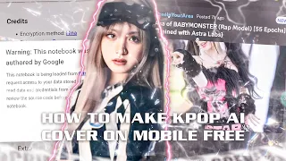 【FREE】HOW TO MAKE KPOP AI COVER ON PHONE