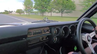 on the road with 1971 nissan skyline hakosuka. rb swap