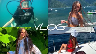 VLOG: Абхазия 2023 | Новый Афон | Афрокосы | Дайвинг #abkhazia#diving#дайвинг#афрокосы#природа#vacay