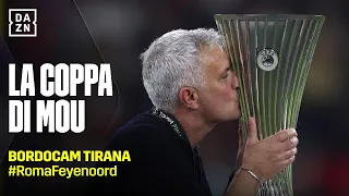 MOURINHO e la COPPA: immagini che sono già STORIA | BORDOCAM Roma-Feyenoord | DAZN