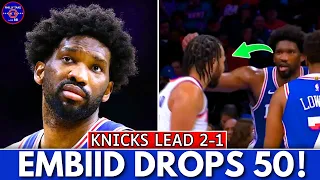 Joel Embiid Drops 50 POINTS As Sixers DEFEAT Knicks In Game 3!