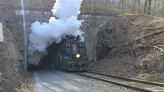 WMSR 1309 Exiting the Brush Tunnel on February 26th 2022