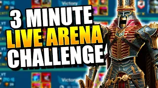 SPEED CHALLENGE IN GOLD 1 LIVE ARENA | Raid: Shadow Legends