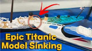 "EPIC Titanic Model Sinking! RC Speed Boat Collision - Unbelievable Scale Disaster on the Water!"