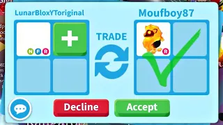 😱🦁YAY!! FINALLY I CAN’T BELIEVE I GOT A BLAZING LION FOR THIS! ADOPT ME TRADING 2023#adoptmetrades