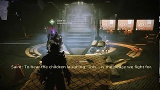 Idle Dialogue, Tower Hangar | Saint-14: "To Hear the Children Laughing" | Season of Dawn