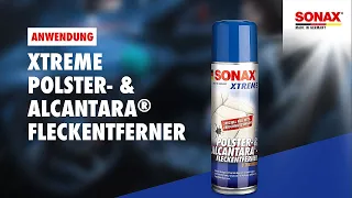 Anwendung SONAX XTREME Polster + Alcantara® Fleckentferner
