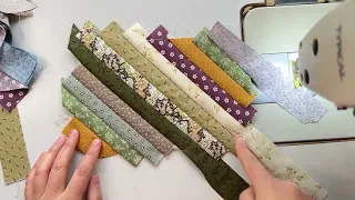 How to sew scrap cloth into something useful for life | How to easily make straight strip quilts