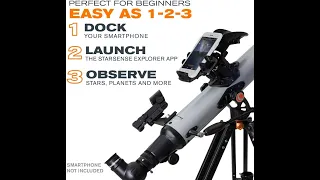 Celestron – StarSense Explorer LT 80AZ Smartphone App-Enabled Telescope – Works with Star Sense App