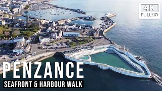 PENZANCE Seafront and Harbour Walk & Drone - Cornwall Guide 4K Video